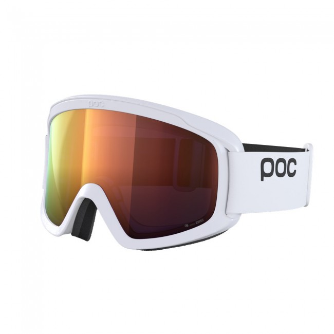 POC Opsin winter sport goggles White Unisex Orange Cylindrical(flat) lens