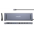 Docking Station 12-in-1 4K HDMI DP USB-A