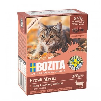 BOZITA Fresh Menu Sterilised Venison - wet cat food - 370g BOZITA Fresh Menu Sterilised Venison - wet cat food - 370g