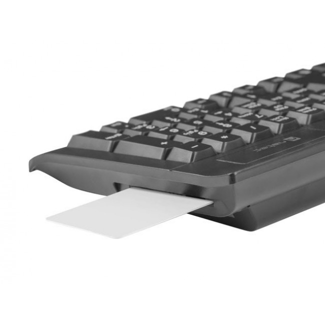 NATEC MORAY ES KEYBOARD WITH SMART ID CARD READER WIRED