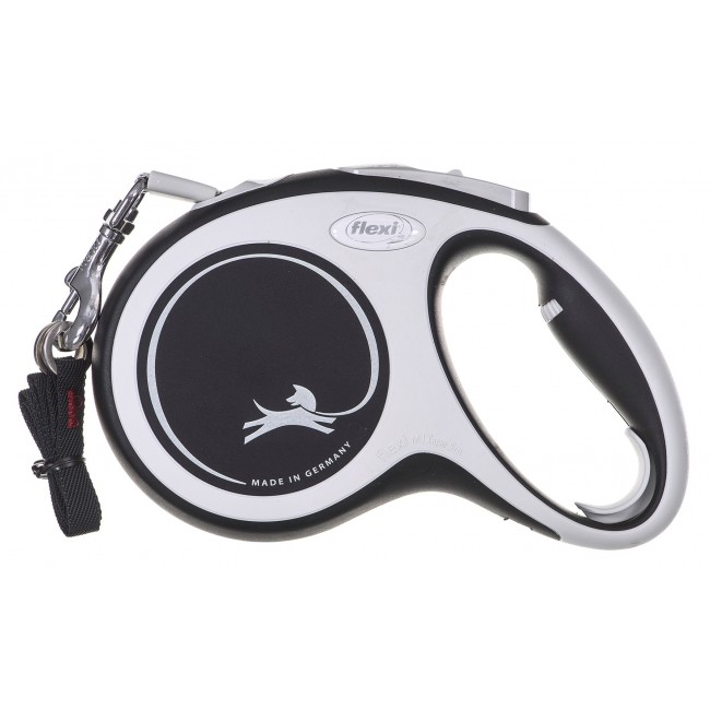 Flexi New Comfort M Tape 5 m Black Dog Retractable lead Flexi New Comfort M Tape 5 m Black Dog Retractable lead