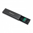 Qoltec 50312 storage drive enclosure SSD enclosure Black M.2