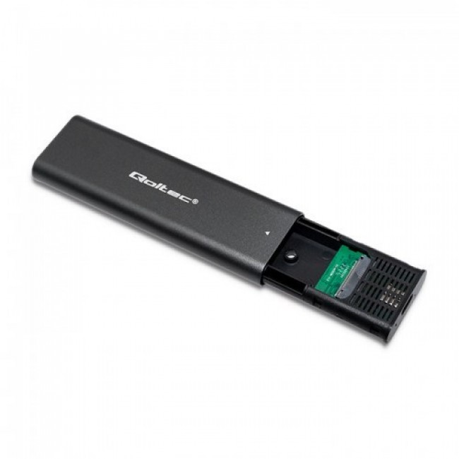 Qoltec 50312 storage drive enclosure SSD enclosure Black M.2 Qoltec 50312 storage drive enclosure SSD enclosure Black M.2