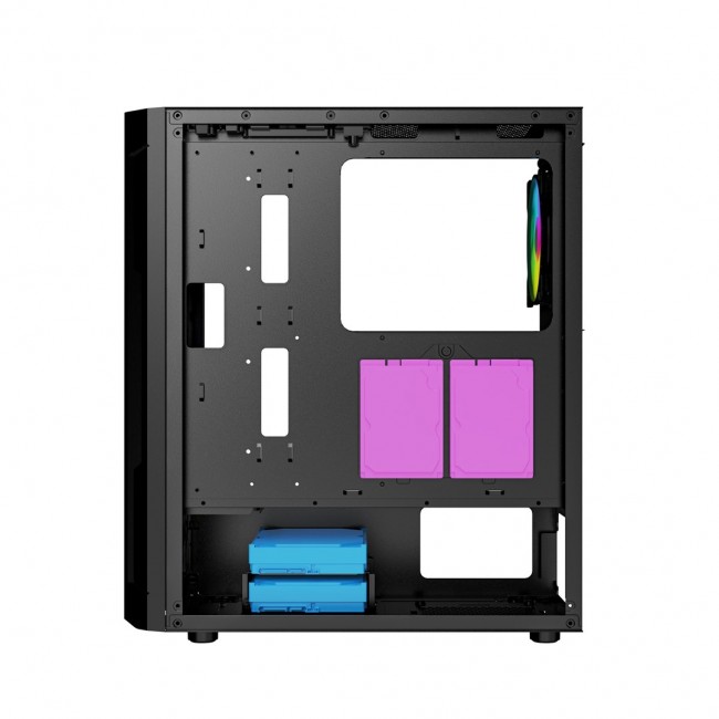 Gembird CCC-FC-400X Gaming ARGB computer case Fornax 400X, black Gembird CCC-FC-400X Gaming ARGB computer case Fornax 400X, black