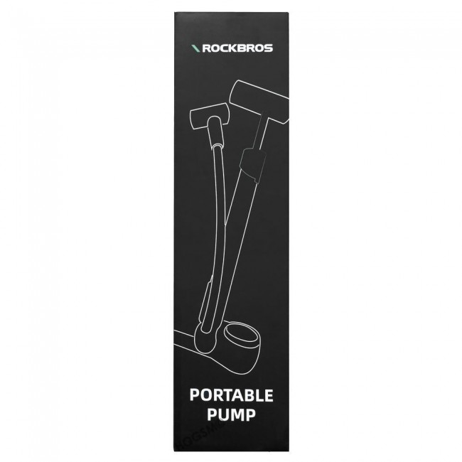 Rockbros 42310006001 Bicycle hand pump with pressure gauge Black Rockbros 42310006001 Bicycle hand pump with pressure gauge Black