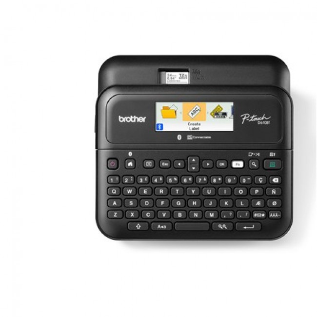 PT-D610BT | Mono | Thermal | Label Printer | Black PT-D610BT | Mono | Thermal | Label Printer | Black