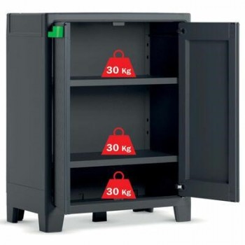 KETER GARDEN CABINET MOBY WATERPROOF 100x80x44cm IT New
