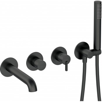 4-hole concealed bathtub mixer