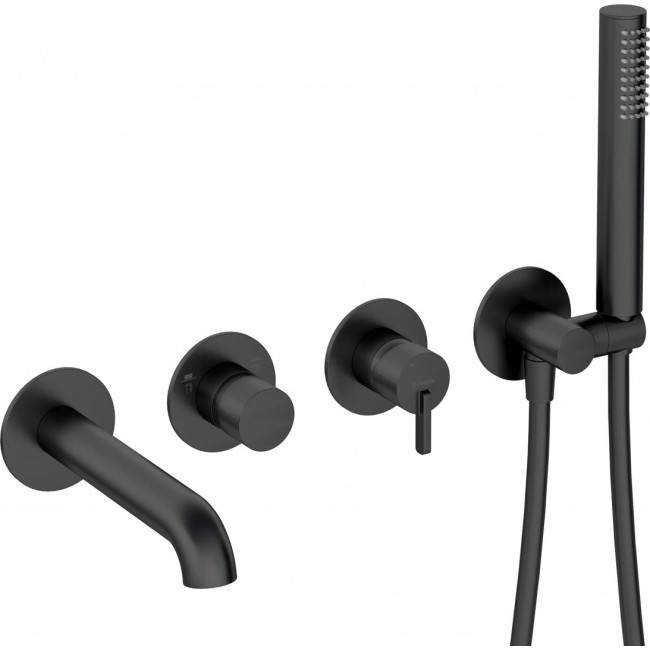 4-hole concealed bathtub mixer
