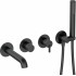 4-hole concealed bathtub mixer
