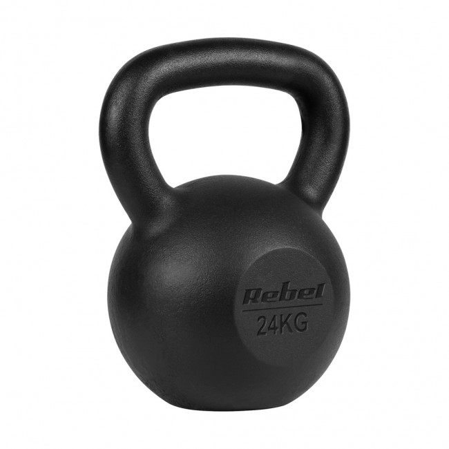 Cast iron kettlebell 24kg, REBEL ACTIVE Cast iron kettlebell 24kg, REBEL ACTIVE