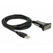 DeLOCK 65962 serial cable Black 3 m USB Type-A DB-9 DeLOCK 65962 serial cable Black 3 m USB Type-A DB-9