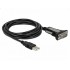 DeLOCK 65962 serial cable Black 3 m USB Type-A DB-9