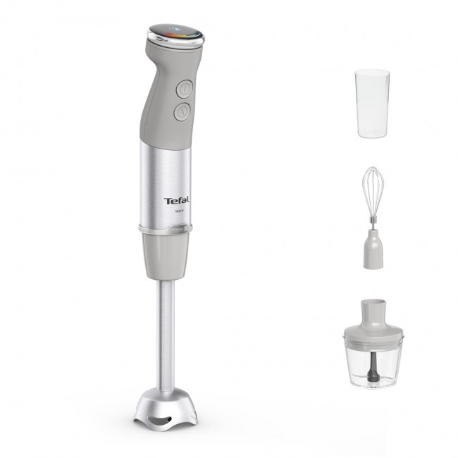 Tefal Quickchef+ HB673B30 blender Immersion blender 1000 W Grey, Stainless steel