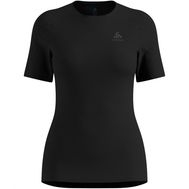 Koszulka termoaktywna damska Odlo BL TOP crew neck s/s ACTIVE WARM ECO czarna S