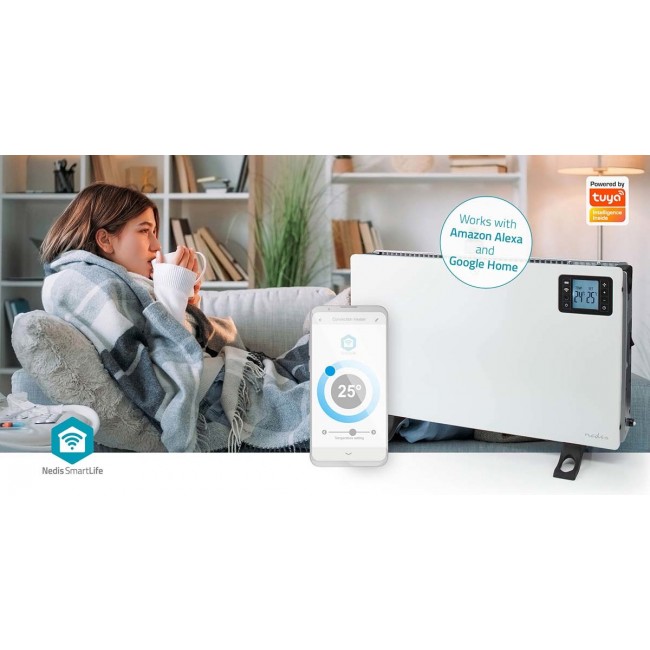 Nedis HTCO50WTW electric space heater Indoor White 2000 W Convector electric space heater