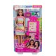 Barbie Teacher Doll with Brunette Fashion Doll, 1 Toddler Doll, & Teaching Accessories