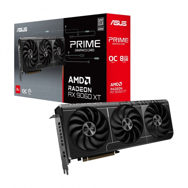 ASUS Prime -RX9060XT-O8G AMD Radeon RX 9060 XT 8 GB GDDR6 ASUS Prime -RX9060XT-O8G AMD Radeon RX 9060 XT 8 GB GDDR6