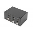 Digitus KVM Switch, 2-Port, Dual Display, 4K, DisplayPort Digitus KVM Switch, 2-Port, Dual Display, 4K, DisplayPort