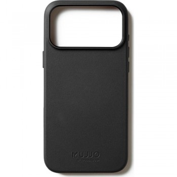 Mujjo Full Leather Case Case for iPhone 17 Pro Max black