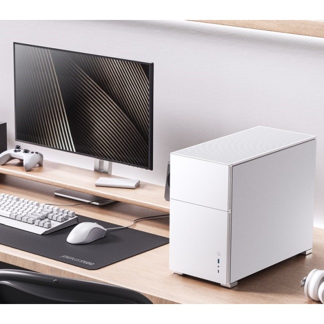 Jonsbo D31 Micro-ATX Case, Tempered Glass - white