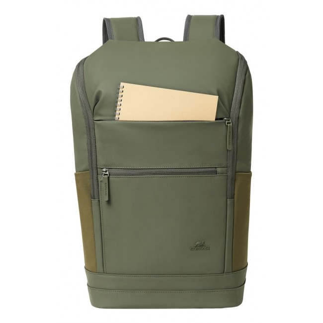 Rivacase Eden backpack Travel backpack Olive PU leather, Polyester, Recycled polyethylene terephthalate (rPET) Rivacase Eden backpack Travel backpack Olive PU leather, Polyester, Recycled polyethylene terephthalate (rPET)