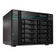 Asustor Lockerstor 10 AS6510T NAS Tower Intel Atom C3538 8 GB DDR4 0 TB ADM Black