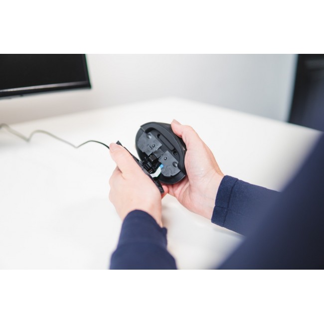 BakkerElkhuizen Oyster Wireless mouse Office Ambidextrous RF Wireless Laser 1200 DPI