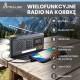 Extralink RADIO AWARYJNE BLUETOOTH SOLARNE Z KORBKA DYNAMO POWERBANK 4000MAH Z LATARKA SOS BT-4000 Portable Analog & digital Black, Orange
