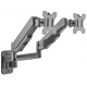 Manhattan Dual Wall Mount for TV & Monitors (Full Motion Gas Spring), For screens 17