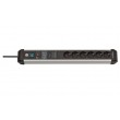 Brennenstuhl 1391010601 power extension 5 m 6 AC outlet(s) Indoor Black, Silver Brennenstuhl 1391010601 power extension 5 m 6 AC outlet(s) Indoor Black, Silver
