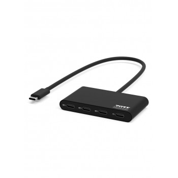 Port Designs 900147 interface hub USB Type-C 5000 Mbit/s Black