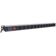 Intellinet Vertical Rackmount 12-Output Power Distribution Unit (PDU), EU CEE 7/3 Outlets, With On/Off Switch and Overload Protection, Built-in 1.8m Power Cord with EU CEE 7/4 Plug