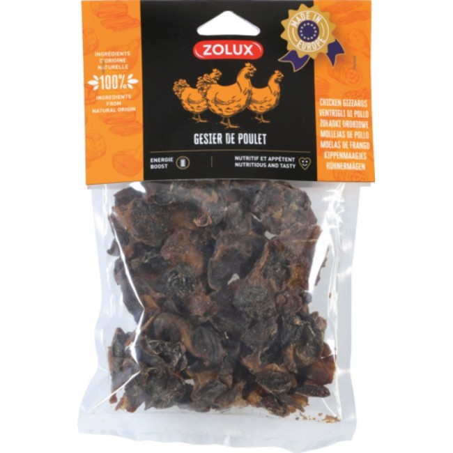 ZOLUX Chicken Gizzards - Dog treat - 150g