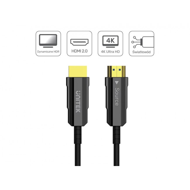 UNITEK HDMI CABLE 2.0 4K 60HZ AOC-20M