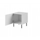 HOLE bedside table 2 pcs. 44x40.5x53.5 cm white matt