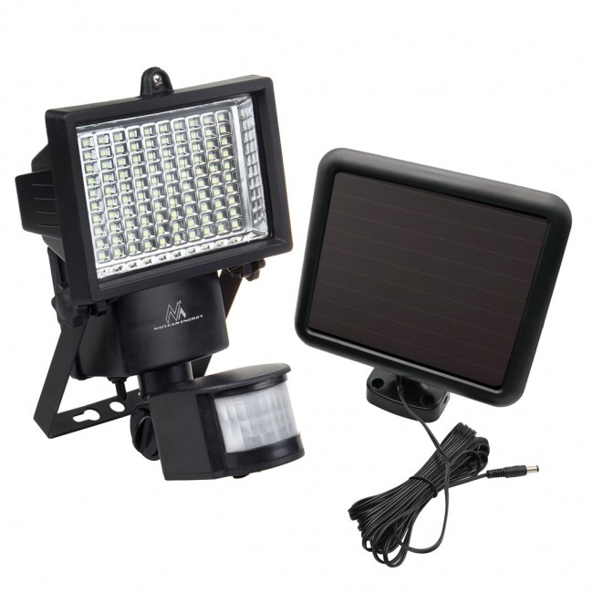 Maclean MCE442 Solar Lamp LED Spotlight Motion Sensor Floodlight Wall Mount Light Twilight IP44 6W 6000K Maclean MCE442 Solar Lamp LED Spotlight Motion Sensor Floodlight Wall Mount Light Twilight IP44 6W 6000K