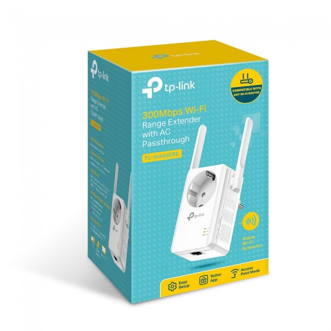 TP-LINK 300Mbps Wi-Fi Range Extender with AC Passthrough TP-LINK 300Mbps Wi-Fi Range Extender with AC Passthrough