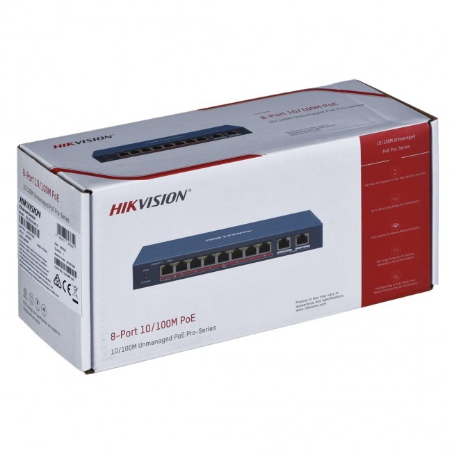 Hikvision DS-3E0310HP-E network links Non-managed Fast Ethernet (10/100) PoE support Blue Hikvision DS-3E0310HP-E network links Non-managed Fast Ethernet (10/100) PoE support Blue
