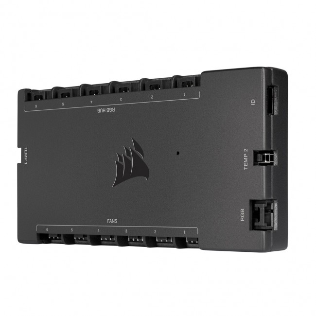 Corsair iCUE Commander Core XT fan speed controller 6 channels Black Corsair iCUE Commander Core XT fan speed controller 6 channels Black