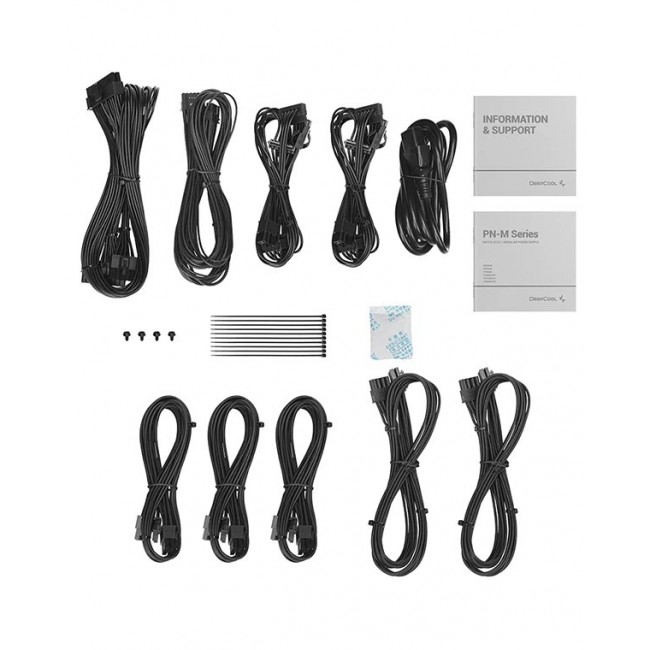 DeepCool PN650M power supply unit 650 W 20+4 pin ATX ATX Black DeepCool PN650M power supply unit 650 W 20+4 pin ATX ATX Black