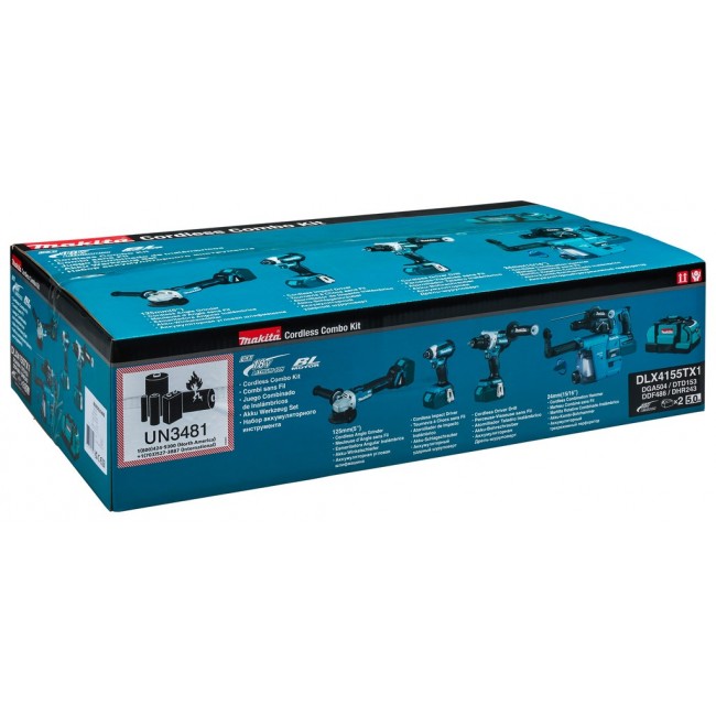 Makita DLX4155TX1 power tool combo kit Battery