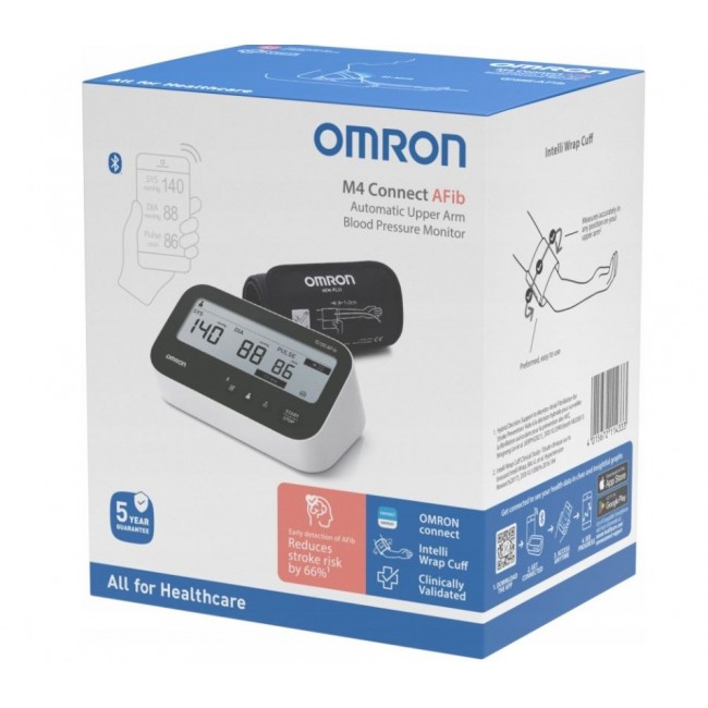 OMRON M4 Connect Afib Upper Arm Blood Pressure Monitor