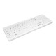 Contour Design Active Key Contour QuickClean Medical Keyboard Removable Cover Compact Wired White DE C7012