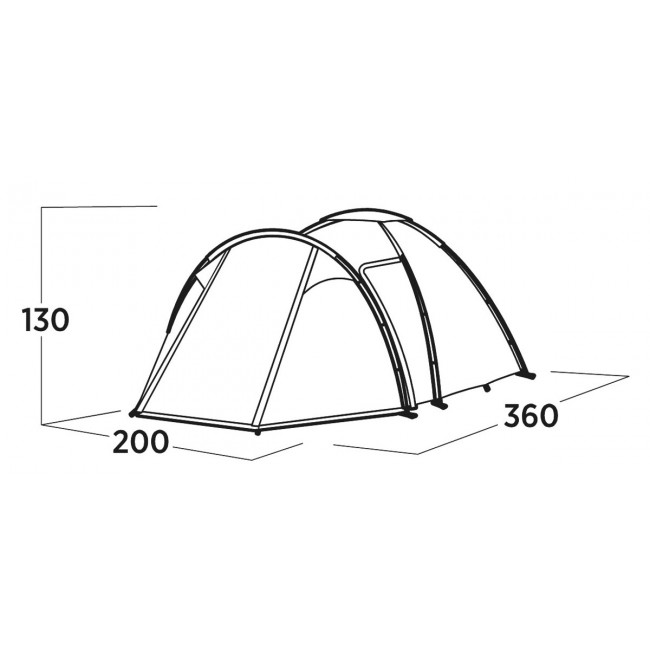 Easy Camp Lomsdal 3 Green Dome/Igloo tent Easy Camp Lomsdal 3 Green Dome/Igloo tent
