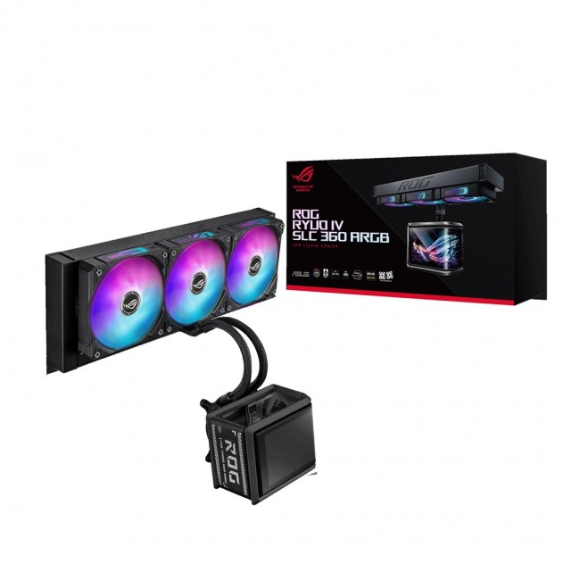 ASUS ROG Ryuo IV SLC 360 ARGB Processor All-in-one liquid cooler 12 cm Black