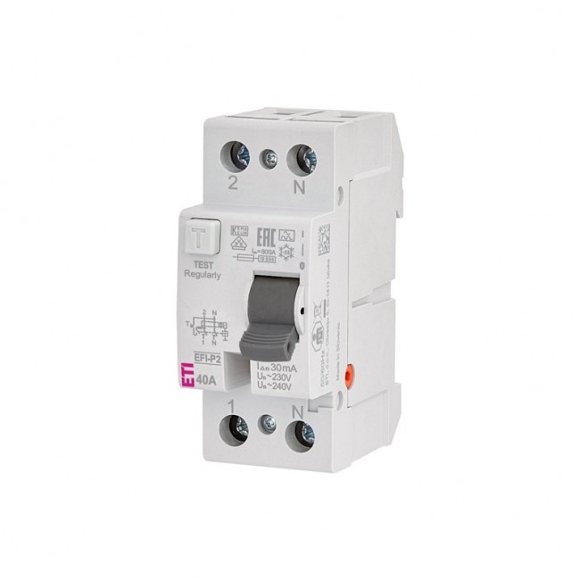 RELAY CURR LEAK 2P 40 A 30 MA EFI-P2 A