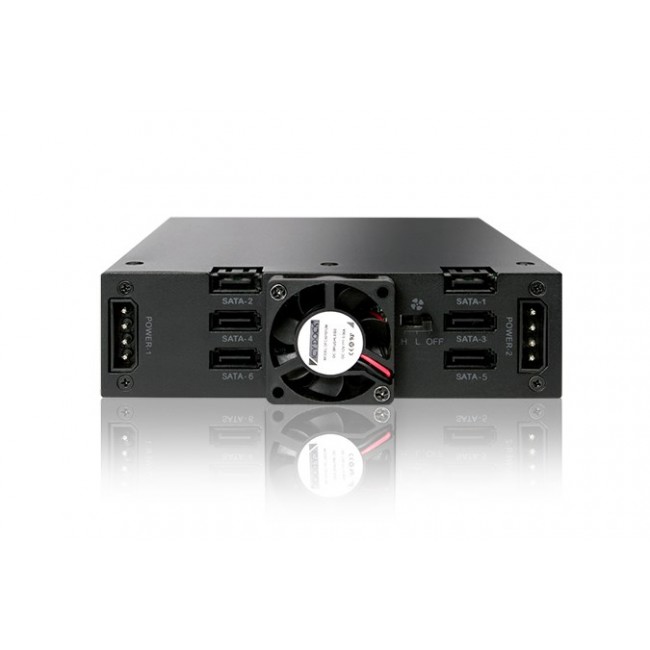 Icy Dock MB996SK-6SB drive bay panel Black