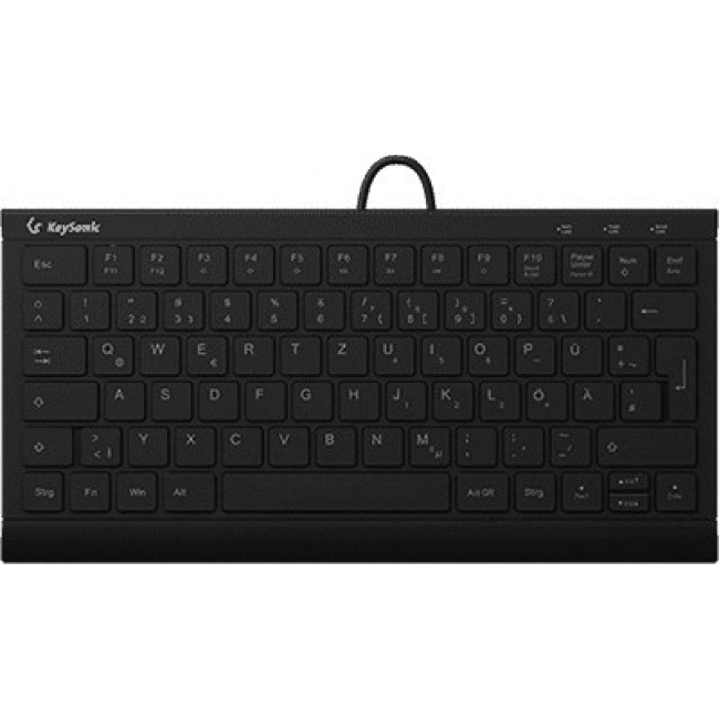 KeySonic KSK-5011ELC (DE) keyboard Home USB QWERTZ German Black