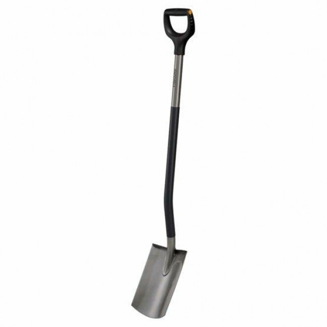 FISKARS ERGONOMIC STRAIGHT SPADE GREY (1025375) FISKARS ERGONOMIC STRAIGHT SPADE GREY (1025375)
